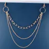 Cadena de cuerpo multicapa gruesa de cadena cruzada europea y americana, todo partido, personalizada, cadena de cintura retro simple de moda para mujer, venta al por mayor