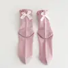 Calcetines Lolita para Mujer, Malla Transpirable Estilo Primavera y Verano con Zapatos de Piel Pequeños, Calcetines JK con Lazo, Calcetines de Moda Ins, Calcetines Estilo Japonés