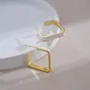 Nuevos Pendientes de Plata S925 con Aguja de Plata Estilo Retro Francés Doble Cara Esmalte Goteado Pendientes Cuadrados Coreanos Elegantes de Alta Gama Pendientes Elegantes
