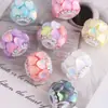 Nuevo Estilo Corazón de Streamer con Diamantes Usable Agujero Recto Cuentas Sueltas DIY Cadena para Teléfono Móvil Llavero Cadena para Bolso Accesorios Venta al por Mayor
