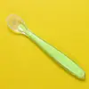 Colher de silicone para bebê cabeça macia colher para sopa alimentação de recém-nascido colher para papinha colher de treinamento para bebê colher de silicone infantil com desenho