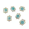 Aleación de Cuarteto gota de pegamento transparente Ojo del Diablo cuentas de pulsera Turquía accesorios de joyería diy ventas directas de fábrica