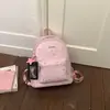 Primavera 2026 Nuevo Estilo Coreano Mochila Escolar Estilo Ins Mochila de Nicho Mochila Casual de Moda con Estampado Gran Capacidad