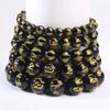 Pulsera de mantra de seis caracteres pulida pulsera de proverbios de seis caracteres cuentas de Buda masculinas puesto de venta suministro joyería pequeña joyería venta al por mayor de joyería