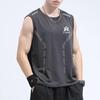 2025 Nueva Camiseta de Tirantes de Seda de Hielo para Hombre Verano Holgada Deportiva Fitness Secado Rápido Sin Mangas Hombro Delgado Camiseta Fina