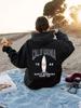 Sudadera con capucha de manga larga para mujer, talla europea, talla europea, estampada estilo California, para otoño e invierno