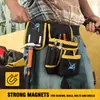 Bolsa de Cinturón Gruesa de Tela Oxford de Venta Caliente Transfronteriza con 26 Bolsillos para Herramientas de Ferretería para Hombre Cinturón de Reparación Multifuncional Ajustable
