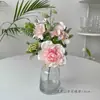 Ramo de Rosas y Hortensias, Flores de Seda, Arreglos de Flores Secas, Flores Artificiales Decorativas, Flores de Plástico, Ramos de Boda