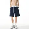 Pantalones Cortos Deportivos de Estilo Americano con Cinturilla de Bloques de Color para Hombres y Mujeres, Pantalones de Chándal Elásticos de Verano Talla Grande con Cordón en la Cintura, Pantalones Cortos Deportivos de Baloncesto