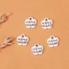 Acessórios para Joias DIY Pingente Flor de Ameixa Dupla Face 8mm Liga Metálica Etiqueta de Flor Pequena Feita à Mão Pingente Galvanizado Peça de Flor de Ameixa