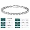 Pulseira Tennis Exclusiva em Formato Irregular Marquise em Estoque, Popular no Xiaohongshu, Joias para Revenda para Mulheres, Corrente Tennis de Luxo Leve de Alta Qualidade