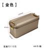 Elegante Caja Metálica para Pastel de Piña con Acabado Mate y Cierre, Caja de Metal de Grado Alimenticio para Hornear Pasteles, Galletas y Dulces