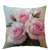 Funda de almohada para oficina, dormitorio y sofá con diseño de flores, mariposas y pájaros, superventas transfronteriza de Temu Amazon