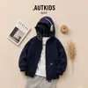 Jaqueta Masculina Estilo Outono Streetwear Roupas de Outono para Crianças Moletom Roupas Esportivas 2026 Novo Estilo para Crianças Pequenas e Crianças Outono Legal Bad Boy