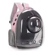Nova Bolsa Transparente para Gato Popular Bolsa Cápsula Espacial para Pet Saída Moda Respirável Leve Ombro Lateral Penetração Mochila para Gato