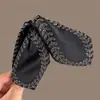 Design Estilo Coreano Forma de Folha Espiga de Trigo Presilha Tubarão Versátil Grampo de Cabelo de Alta Qualidade Pegador de Cabelo da Nuca Acessório de Cabelo de Tecido Acessório de Cabeça