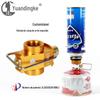 Descarga de Ar Adaptador de Tanque de Gás Plano Externo Dourado Suprimentos para Tanque de Gás Recarga Intermediária Camping Inflável Portátil