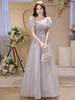 Vestido de Noite para Mulheres 2026 Novo Estilo Luxo de Alta Qualidade Nicho Vestido de Casamento Estilo Francês Convidada Formatura