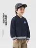 Chaqueta de Béisbol Europea para Niños Estilo Primavera y Otoño Top Cárdigan 2026 Ropa Nueva para Niños Ropa para Bebés Ropa de Otoño