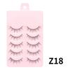 Fábrica de pestañas postizas DINGSEN suministro estable 5 pares de pestañas maquillaje natural maquillaje diario pestañas COS
