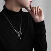 Collar de lava de gota de agua líquida de moda personalizada para mujer, nicho de lujo ligero, moderno, genial, hip hop, cadena para suéter, accesorios para chica hot