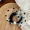 Colección de Rebajas de Scrunchies de Tela Estilo Coreano Lindo Lazo de Puntos Elásticos para Recoger el Cabello Cola de Caballo Bandas Elásticas