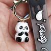Panda Rojo Animal Creativo Adornos para Coche Jardinería Paisajismo Micro Paisaje Decoraciones DIY Resina Pequeños Accesorios Miniatura
