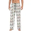 Pantalones de pijama de algodón imitación con estampado 3D, europeos y americanos, transfronterizos, casuales para el hogar, para hombre y mujer, con cordón, bolsillo lateral con solapa, pantalones para el hogar, pantalones