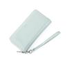 Carteira Feminina Bolsa de Puxar Único Moda Coreana Feminina Bolsa com Zíper para Celular Bolsa Clutch Brilhante de Couro Patente Bolsa de Cartões com Múltiplos Compartimentos