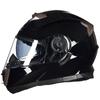 Casco Gxt Casco de Motocicleta para Hombre Cobertura Total Personalizado Genial Motocicleta Doble Lente Casco Abierto Cara Completa Dot