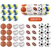 500 Pegatinas de Fútbol, Baloncesto, Voleibol y Rugby para Recompensas Infantiles, Patrones Decorativos y Etiquetas