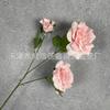 Simulação de arranjo de flores de auditório de casamento de 3 cabeças, decoração de hotel, enfeites para casa, adereços de tiro, flores falsas