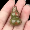 Accesorios de Colgante de Calabaza de Cristal Natural de 30 mm para Manualidades Jade Ágata Piedra Colgante Pequeño de Calabaza Joyería Cristal Blanco