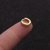 Novo zircão estilo coreano temperamento simples linha broca orelha fivela feminino pequeno fresco redondo brinco pequeno orelha unha piercing jóias