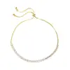 Pulseira Minimalista Transfronteiriça Elegante de Luxo Leve Cravejada de Diamantes para Mulheres, Joia Exclusiva Versátil Estilo Ins de Alta Qualidade Elegante