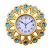 Reloj de Pared Silencioso Diamante Dorado Reloj de Cuarzo para Sala de Estar Reloj de Pared para Dormitorio Reloj Sencillo Reloj Moderno Creativo para el Hogar