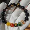 Calcedônia Amarela Cofre Balde Sui Contas Ônix Pulseira da Prosperidade de Cinco Caminhos Vermelho Amarelo Branco Verde Preto Pulseiras para Homens e Mulheres Atacado