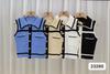 Verano Nuevo Estilo Coreano Pequeña Fragancia Cuello Polo Color Contrastante Chaleco Moda Femenina Tejido de Punto Delgado Corto Sin Mangas Top