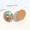 Parches Ovalados de Resina con Partículas de Concha Triturada Iridiscente Degradada Materiales para Pendientes y Accesorios para el Cabello Hechos a Mano DIY Venta al por Mayor