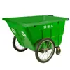 Cubierta Sanitaria para Camión de Basura, Carrito Empujador Comercial Tipo Tirar, Caja de Transferencia Grande con Cuatro Ruedas para Limpieza Exterior y Gestión de Propiedades