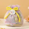 Caja de regalo para el primer mes del bebé, Bolsa de regalo para el Día del Niño, Empaque de cumpleaños para un año, Caja de dulces para recuerdos de fiesta, Bolsa de malla para dulces de mano