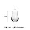 Taza de Cata de Cristal Creativa Transparente para Whisky Alto Valor de Color Vertical Fragante Taza Aromática Copa de Vino Extranjero Copa Seca