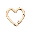 Aleación de Zinc Anillo de Resorte en Forma de Corazón Juguete Hebilla Colgante Accesorios para Joyería Equipaje Hebilla Metálica Abierta en Forma de Corazón Hebilla Especial en Forma de Corazón