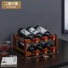 Prateleira de Vinhos, Porta-Vinhos, Suporte para Garrafas de Vinho, Rack de Exibição de Armário de Vinhos para Mesa de Restaurante e Casa, Armário Simples para Vinhos
