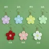 Pendientes de Girasol Estilo Hyuna Pendientes Originales Personalizados de Gama Alta Pendientes con Colgante de Flor de Lana Tejida a Mano para Mujer