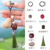 Chaveiro Sino de Vento de Casca de Fruta Natural Chocalho Feito à Mão Pingente de Carro Bolsa Decoração Venda por Atacado