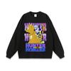 Camiseta Manga Curta Oversized Lavagem Pesada Estampa Anime Harajuku Masculina e Feminina Estilo Americano hiphop Marca de Moda tee