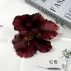 Flor de Iris Simulada Cabeza de Flor de Alicia Headdress DIY Pasador Accesorios de Flor Prop para Ramo de Boda Decoración de Pared de Flores