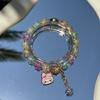 Pulsera de estilo chino de otoño limitada historia de flores alto valor de color cambio de color pulsera femenina menos pulsera de bosque joyería de esmalte coloreado al por mayor