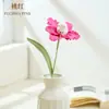 Ramo artificial de cabeza de conejo tejido a mano, adorno floral tejido con hilo, decoración de escritorio para el hogar, regalo creativo hecho a mano